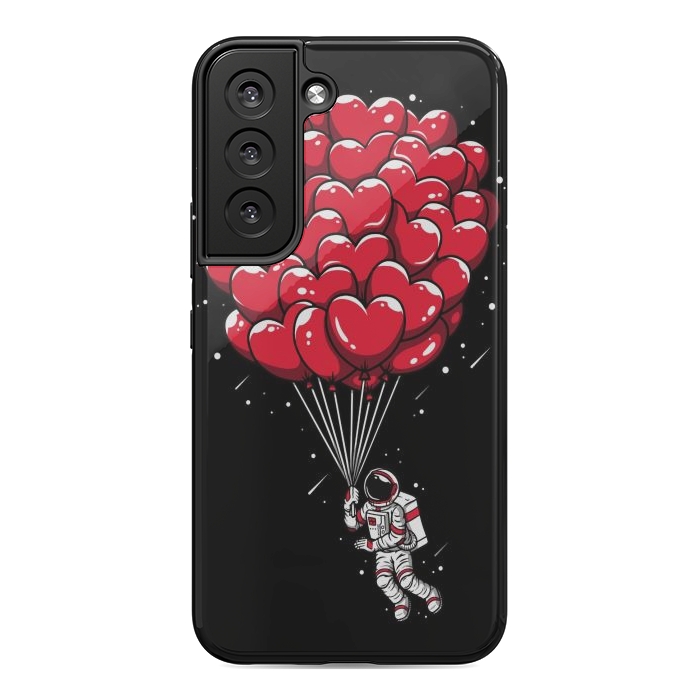 Galaxy S22 StrongFit Heart Balloon Astronaut by LM2Kone
