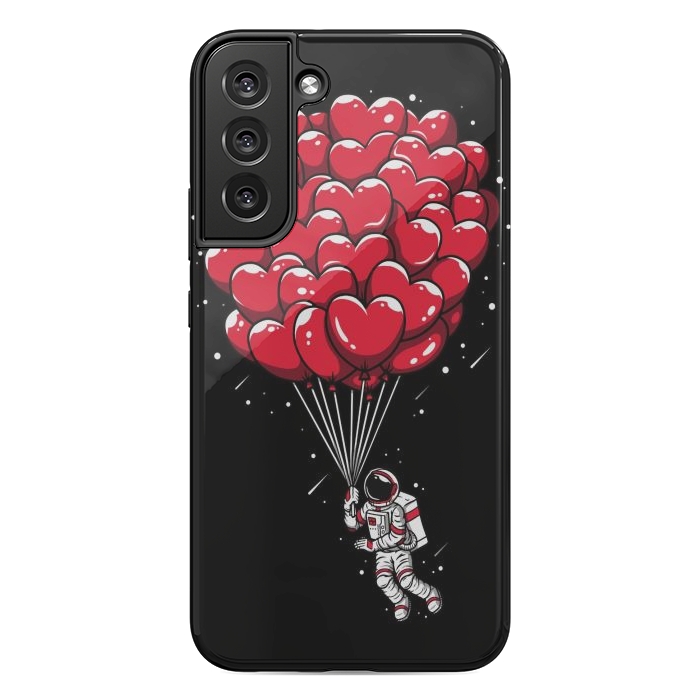 Galaxy S22 plus StrongFit Heart Balloon Astronaut by LM2Kone