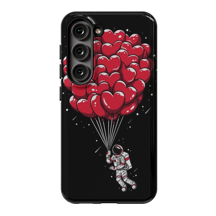 Galaxy S23 StrongFit Heart Balloon Astronaut by LM2Kone