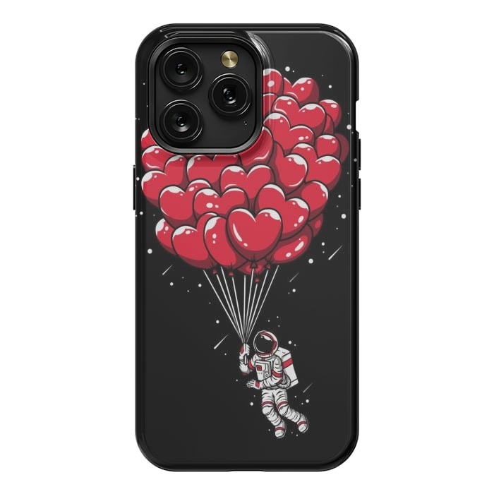 iPhone 15 Pro Max StrongFit Heart Balloon Astronaut by LM2Kone