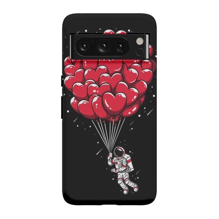 Pixel 8 Pro StrongFit Heart Balloon Astronaut by LM2Kone