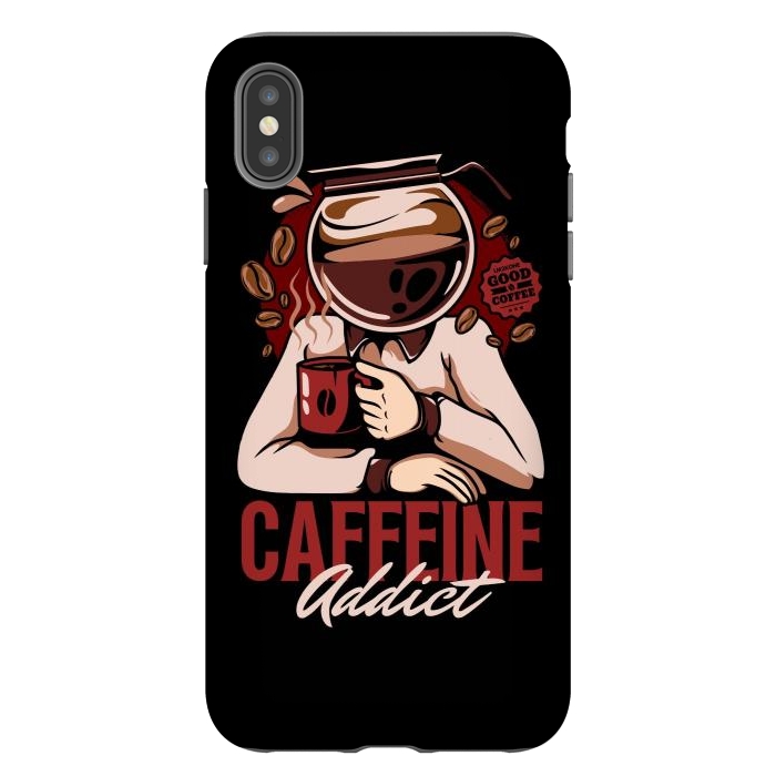 iPhone Xs Max StrongFit Caffeine Addict by LM2Kone