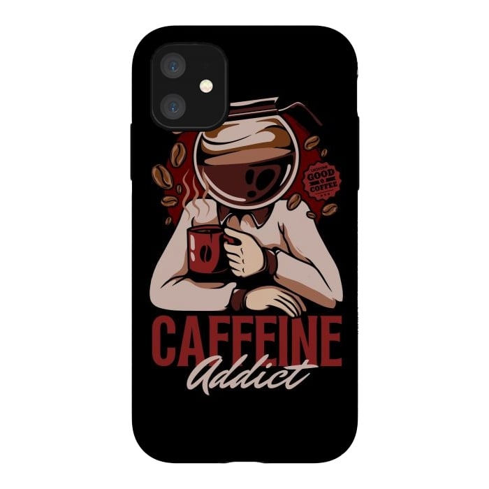 iPhone 11 StrongFit Caffeine Addict by LM2Kone