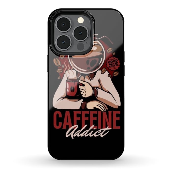iPhone 13 pro StrongFit Caffeine Addict by LM2Kone