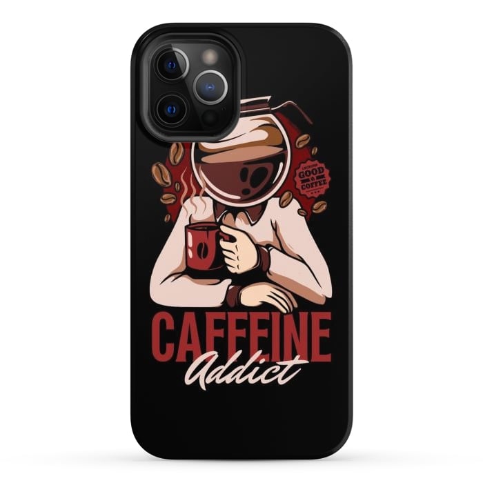iPhone 12 Pro Max StrongFit Caffeine Addict by LM2Kone