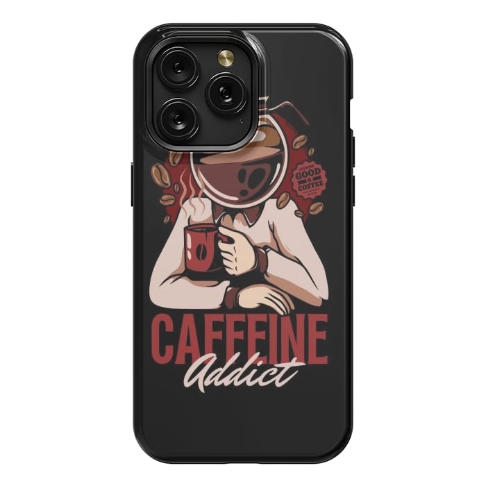 iPhone 15 Pro Max StrongFit Caffeine Addict by LM2Kone