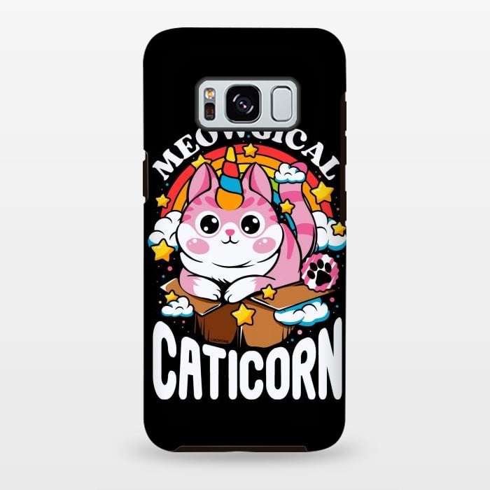 Galaxy S8 plus StrongFit Cute Meowgical Caticorn by LM2Kone