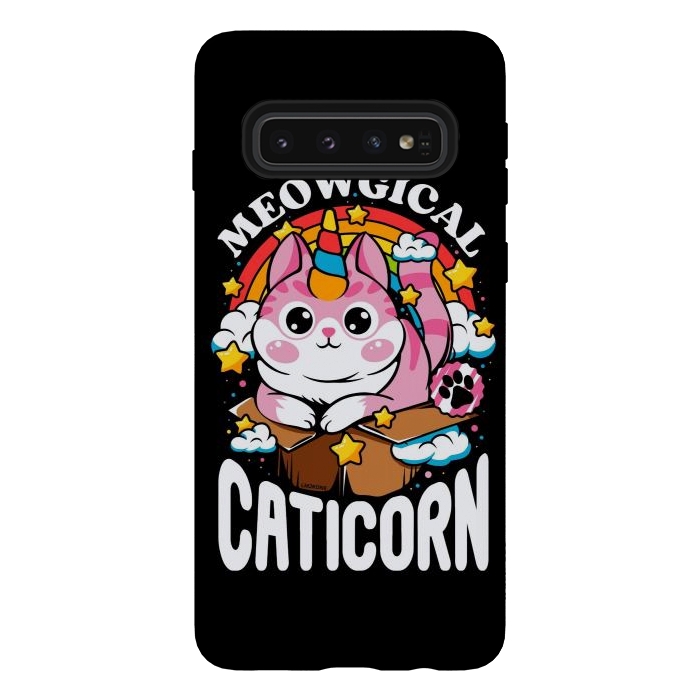 Galaxy S10 StrongFit Cute Meowgical Caticorn by LM2Kone
