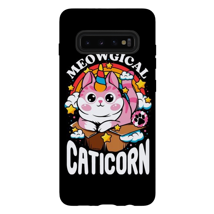 Galaxy S10 plus StrongFit Cute Meowgical Caticorn by LM2Kone