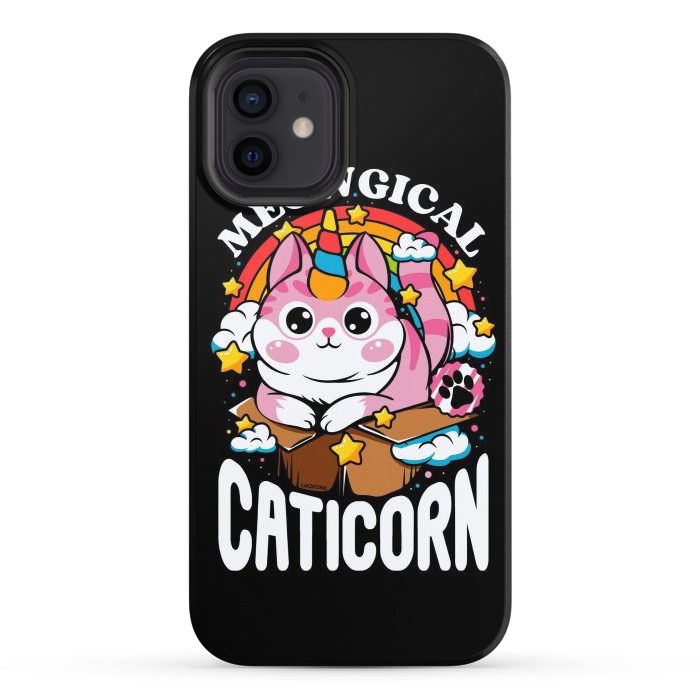 iPhone 12 StrongFit Cute Meowgical Caticorn by LM2Kone