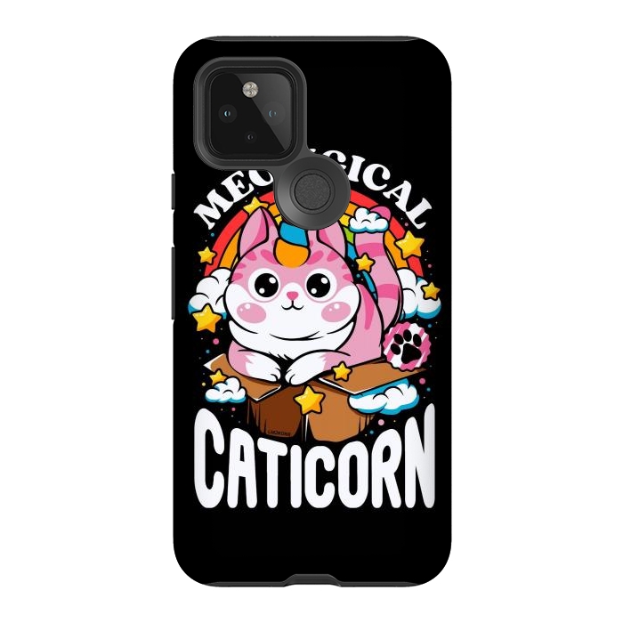 Pixel 5 StrongFit Cute Meowgical Caticorn by LM2Kone