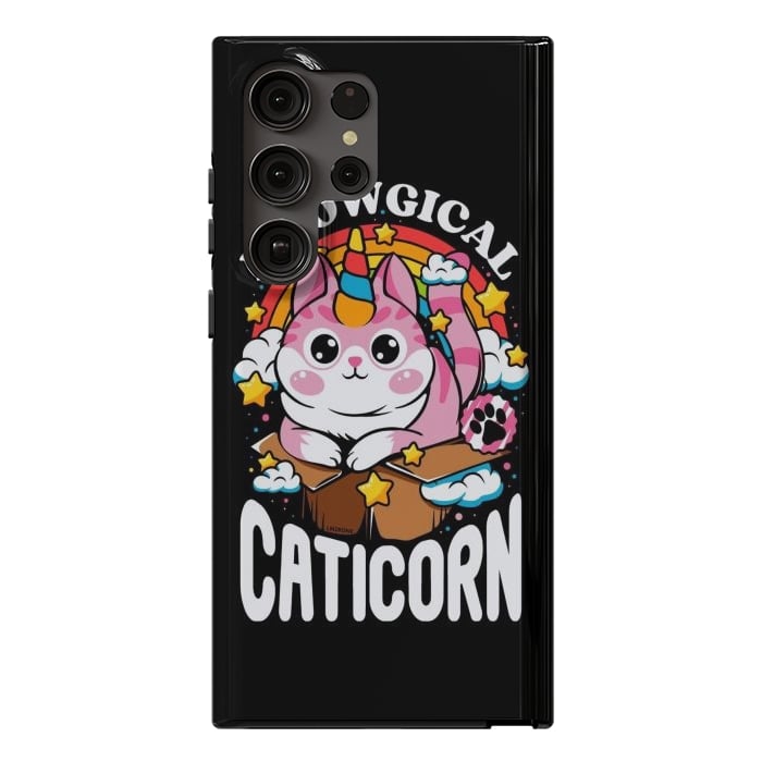 Galaxy S23 Ultra StrongFit Cute Meowgical Caticorn by LM2Kone
