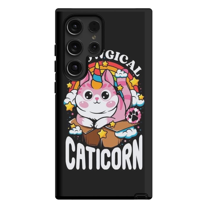 Galaxy S24 Ultra StrongFit Cute Meowgical Caticorn by LM2Kone