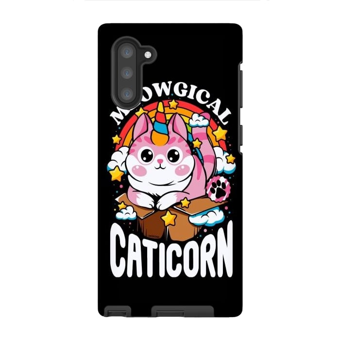 Galaxy Note 10 StrongFit Cute Meowgical Caticorn by LM2Kone