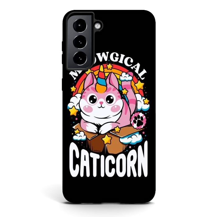 Galaxy S21 StrongFit Cute Meowgical Caticorn by LM2Kone