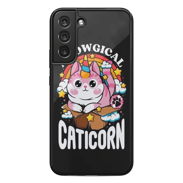 Galaxy S22 plus StrongFit Cute Meowgical Caticorn by LM2Kone