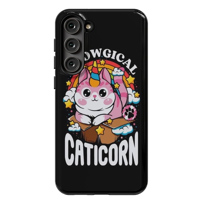 Galaxy S23 Plus StrongFit Cute Meowgical Caticorn by LM2Kone
