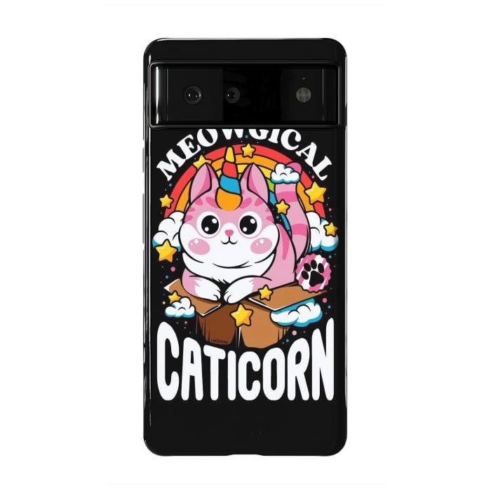 Pixel 6 StrongFit Cute Meowgical Caticorn by LM2Kone