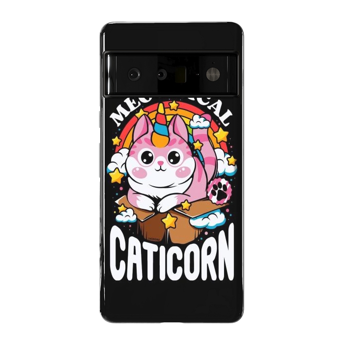 Pixel 6 Pro StrongFit Cute Meowgical Caticorn by LM2Kone