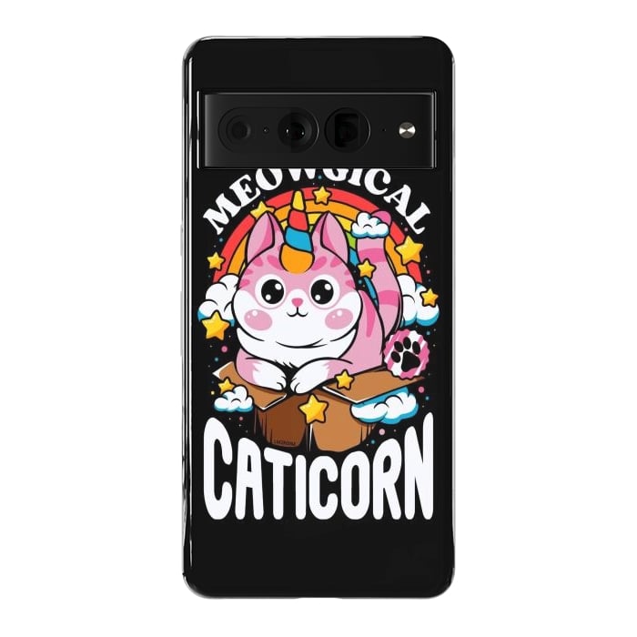 Pixel 7 Pro StrongFit Cute Meowgical Caticorn by LM2Kone