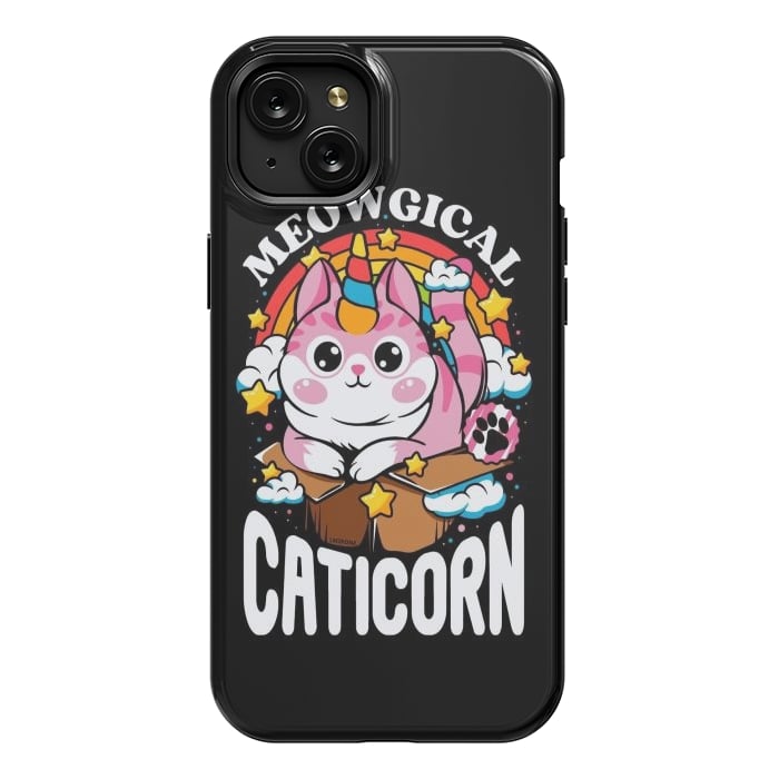 iPhone 15 Plus StrongFit Cute Meowgical Caticorn by LM2Kone