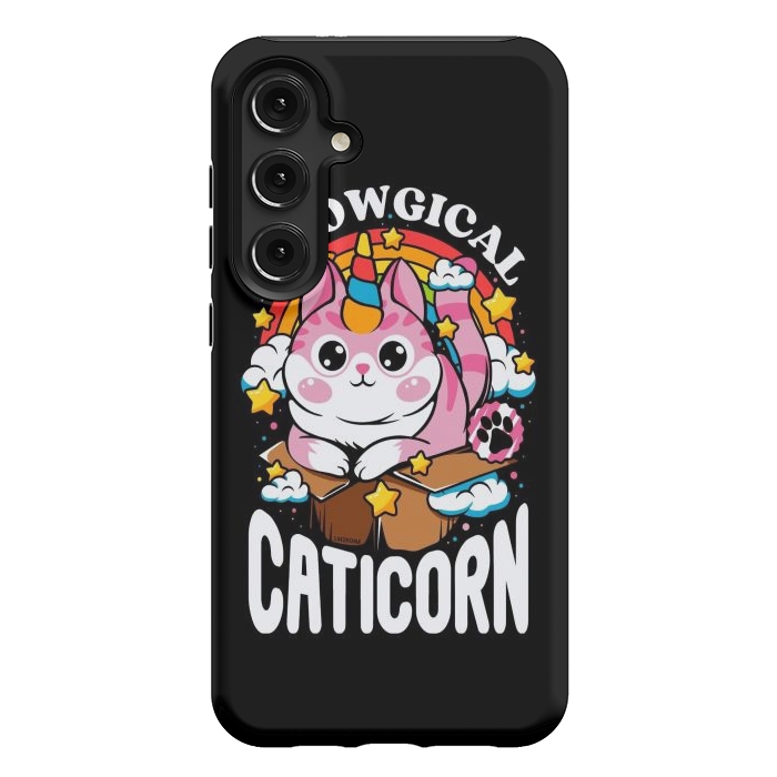 Galaxy S24 Plus StrongFit Cute Meowgical Caticorn by LM2Kone