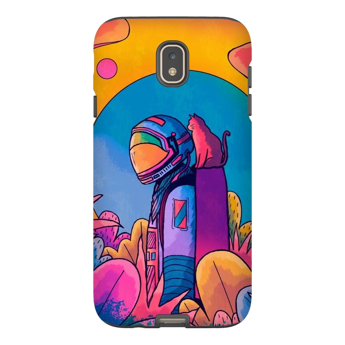 Galaxy J7 StrongFit The astronaut and cat by Steve Wade (Swade)