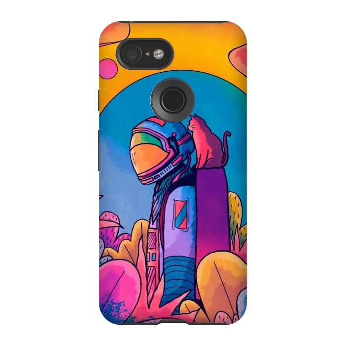 Pixel 3 StrongFit The astronaut and cat by Steve Wade (Swade)