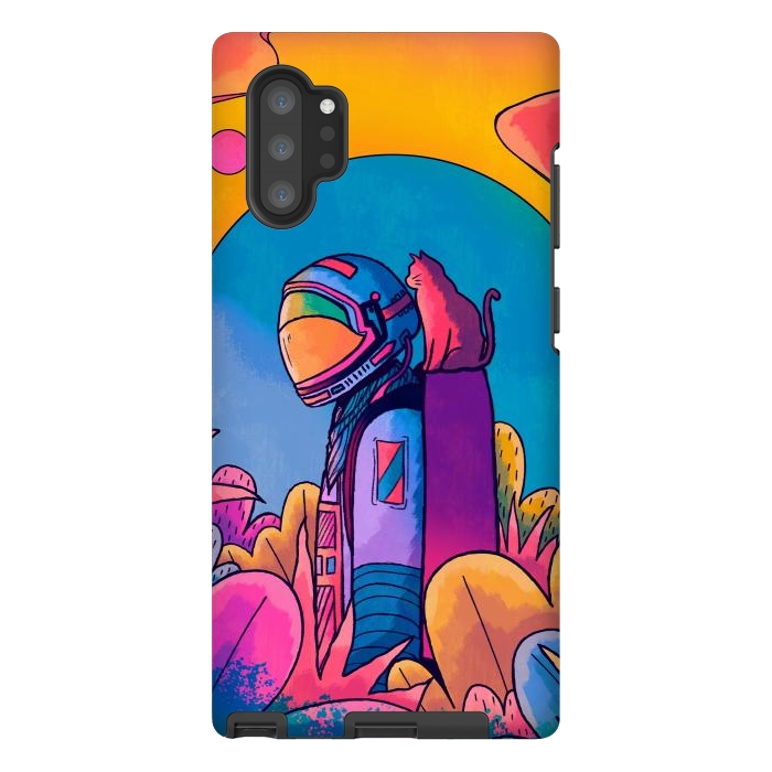 Galaxy Note 10 plus StrongFit The astronaut and cat by Steve Wade (Swade)