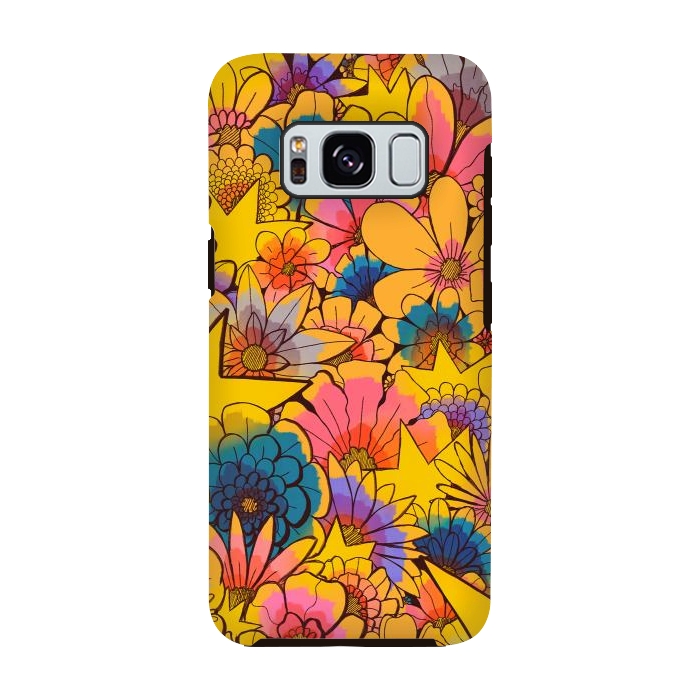 Galaxy S8 StrongFit Stars and flowers by Steve Wade (Swade)