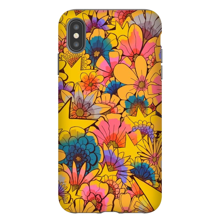 iPhone Xs Max StrongFit Stars and flowers by Steve Wade (Swade)