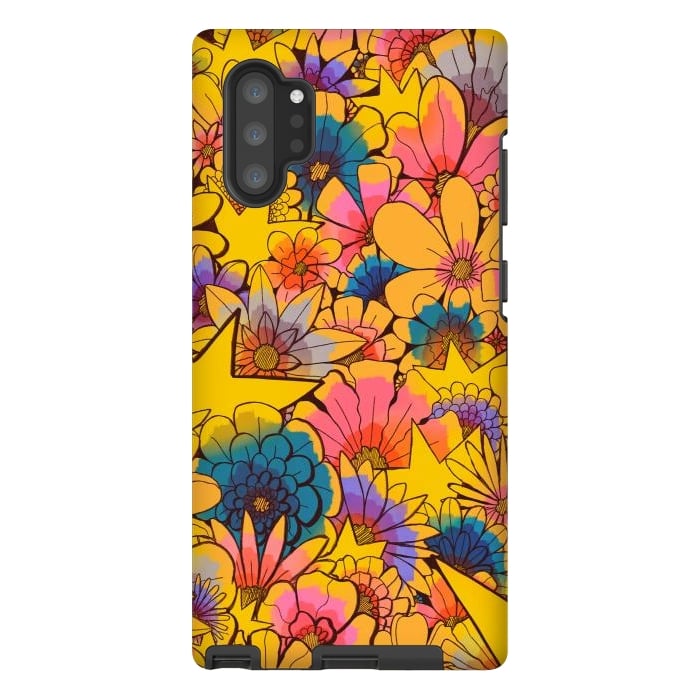 Galaxy Note 10 plus StrongFit Stars and flowers by Steve Wade (Swade)