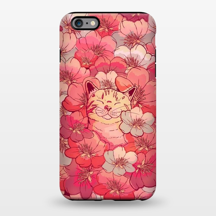 iPhone 6/6s plus StrongFit The cherry blossom cat by Steve Wade (Swade)