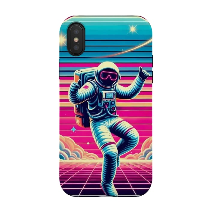 iPhone Xs / X StrongFit Astral Moves in Neon by JohnnyVillas