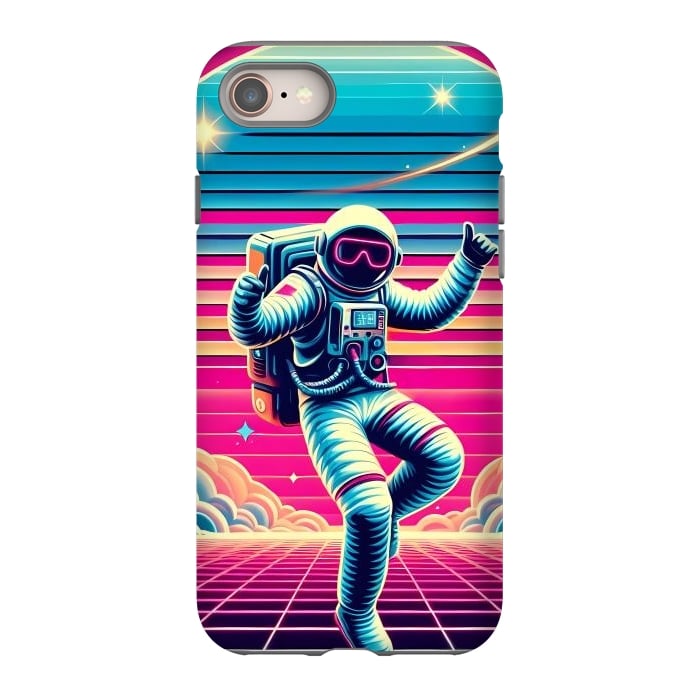 iPhone 8 StrongFit Astral Moves in Neon by JohnnyVillas