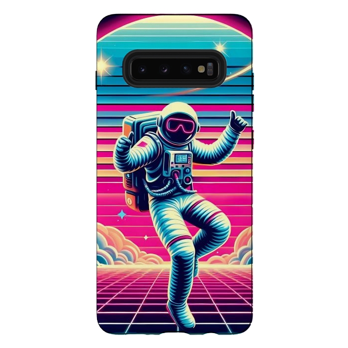 Galaxy S10 plus StrongFit Astral Moves in Neon by JohnnyVillas