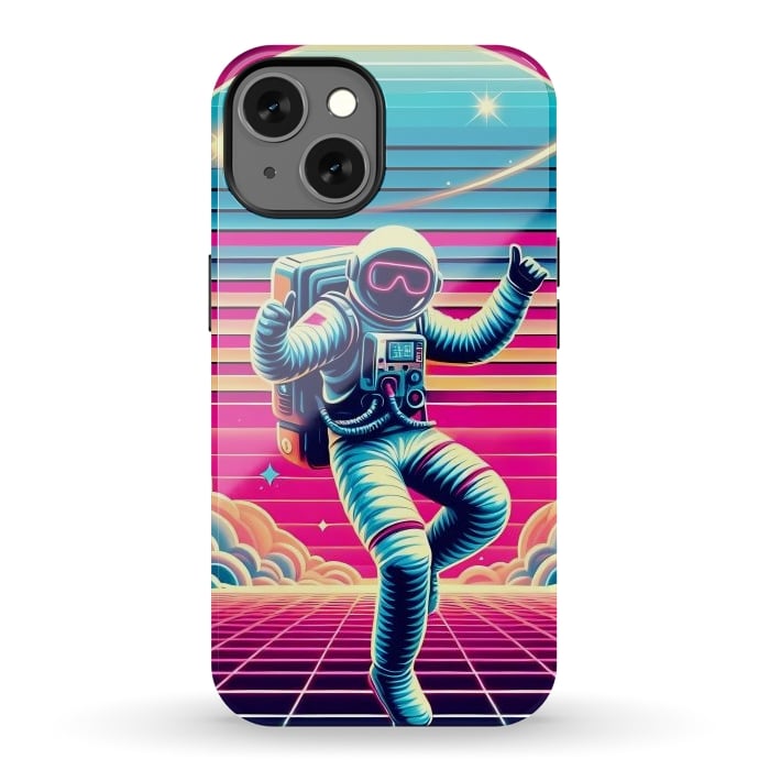 iPhone 13 StrongFit Astral Moves in Neon by JohnnyVillas