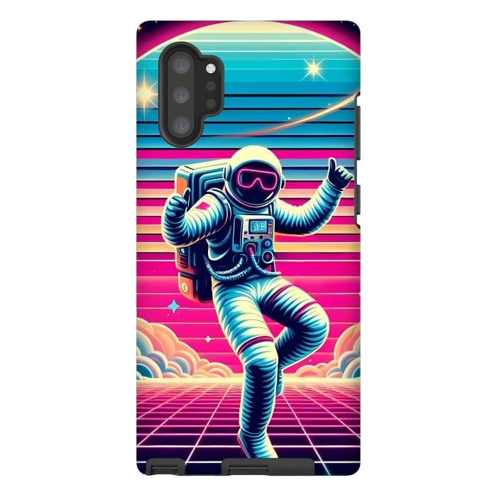 Galaxy Note 10 plus StrongFit Astral Moves in Neon by JohnnyVillas