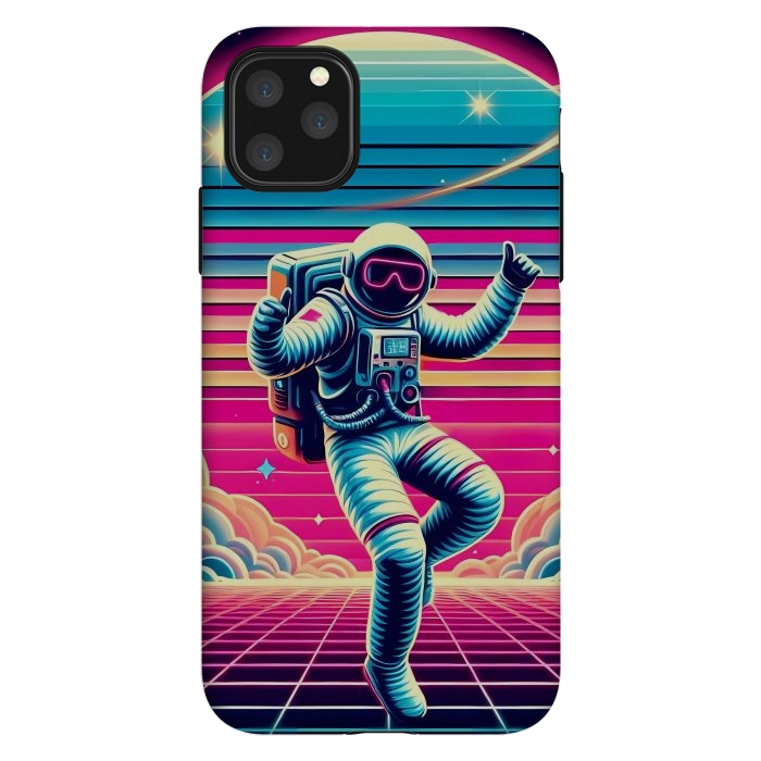 iPhone 11 Pro Max StrongFit Astral Moves in Neon by JohnnyVillas