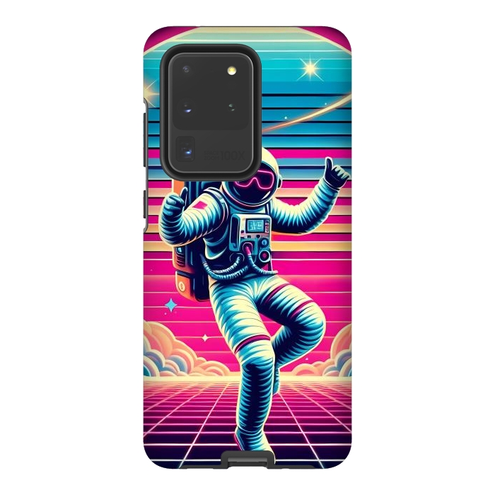 Galaxy S20 Ultra StrongFit Astral Moves in Neon by JohnnyVillas