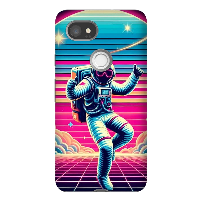 Pixel 2XL StrongFit Astral Moves in Neon by JohnnyVillas