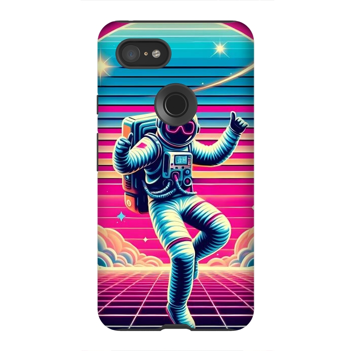Pixel 3XL StrongFit Astral Moves in Neon by JohnnyVillas