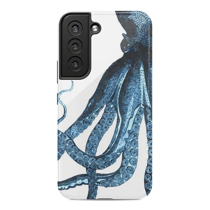 Galaxy S22 StrongFit Blue Octopus Illustration by Alemi