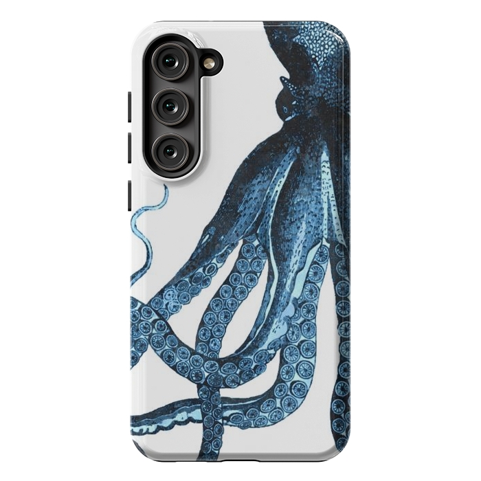 Galaxy S23 Plus StrongFit Blue Octopus Illustration by Alemi