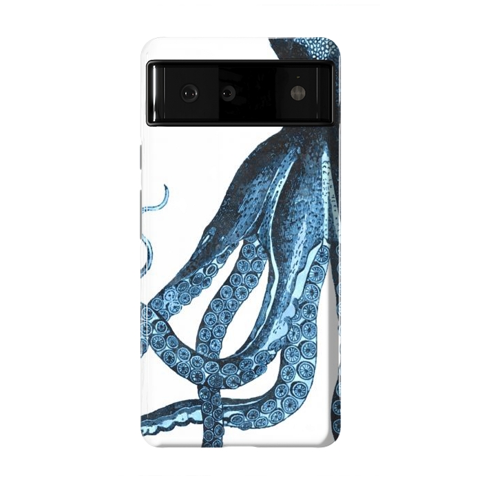 Pixel 6 StrongFit Blue Octopus Illustration by Alemi
