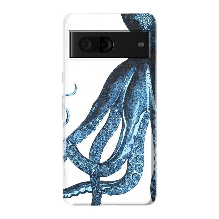 Pixel 7 StrongFit Blue Octopus Illustration by Alemi