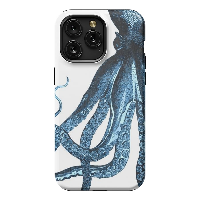 iPhone 15 Pro Max StrongFit Blue Octopus Illustration by Alemi