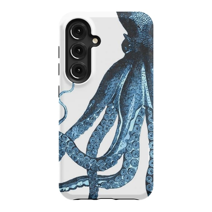Galaxy S24 StrongFit Blue Octopus Illustration by Alemi