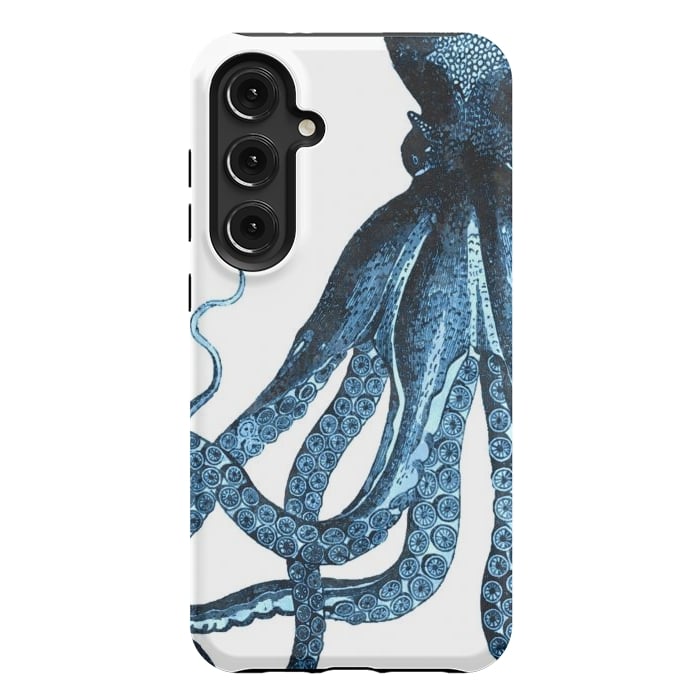 Galaxy S24 Plus StrongFit Blue Octopus Illustration by Alemi