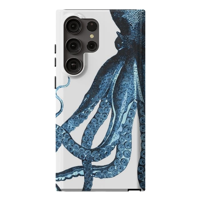 Galaxy S23 Ultra StrongFit Blue Octopus Illustration by Alemi
